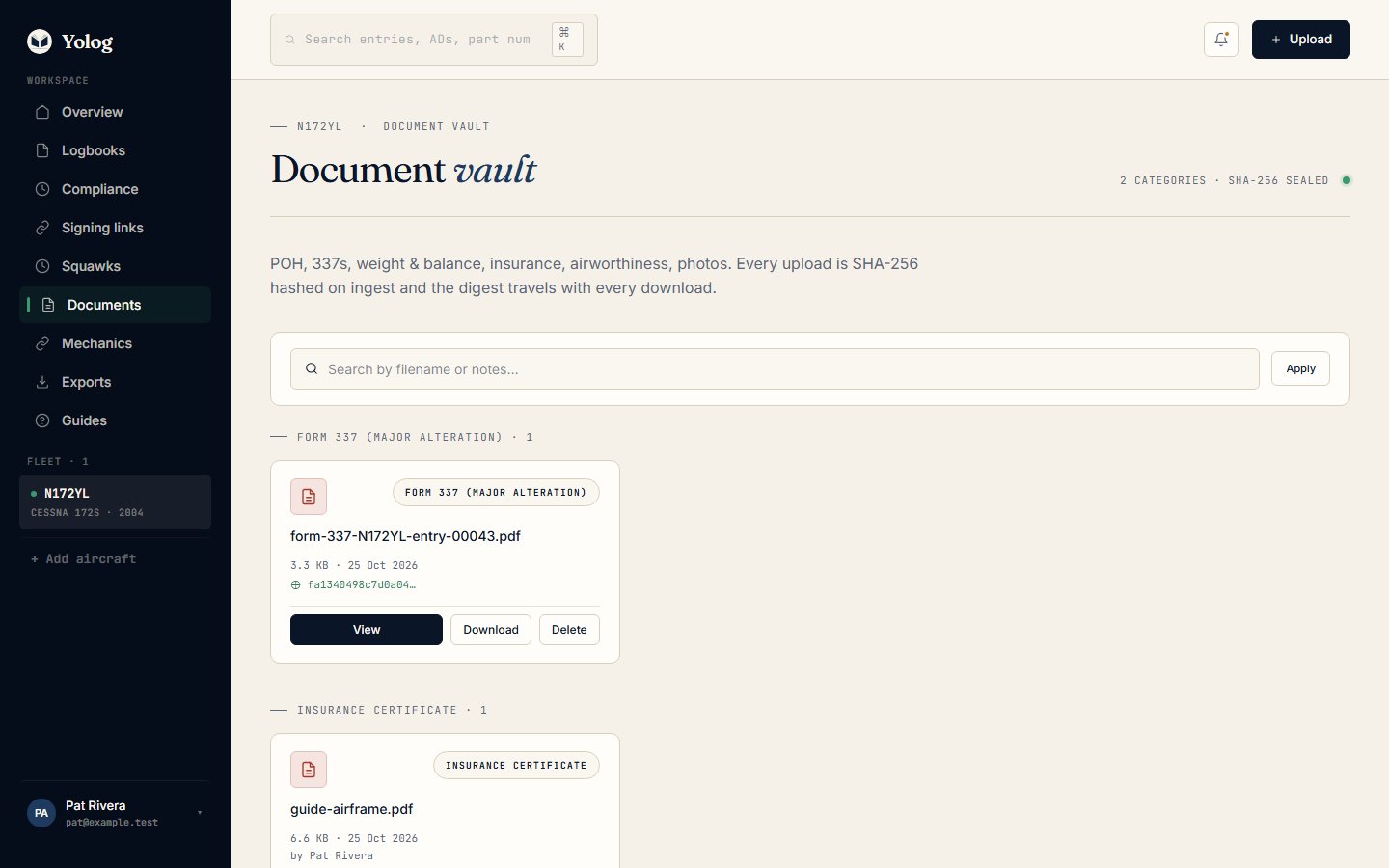 The Document vault